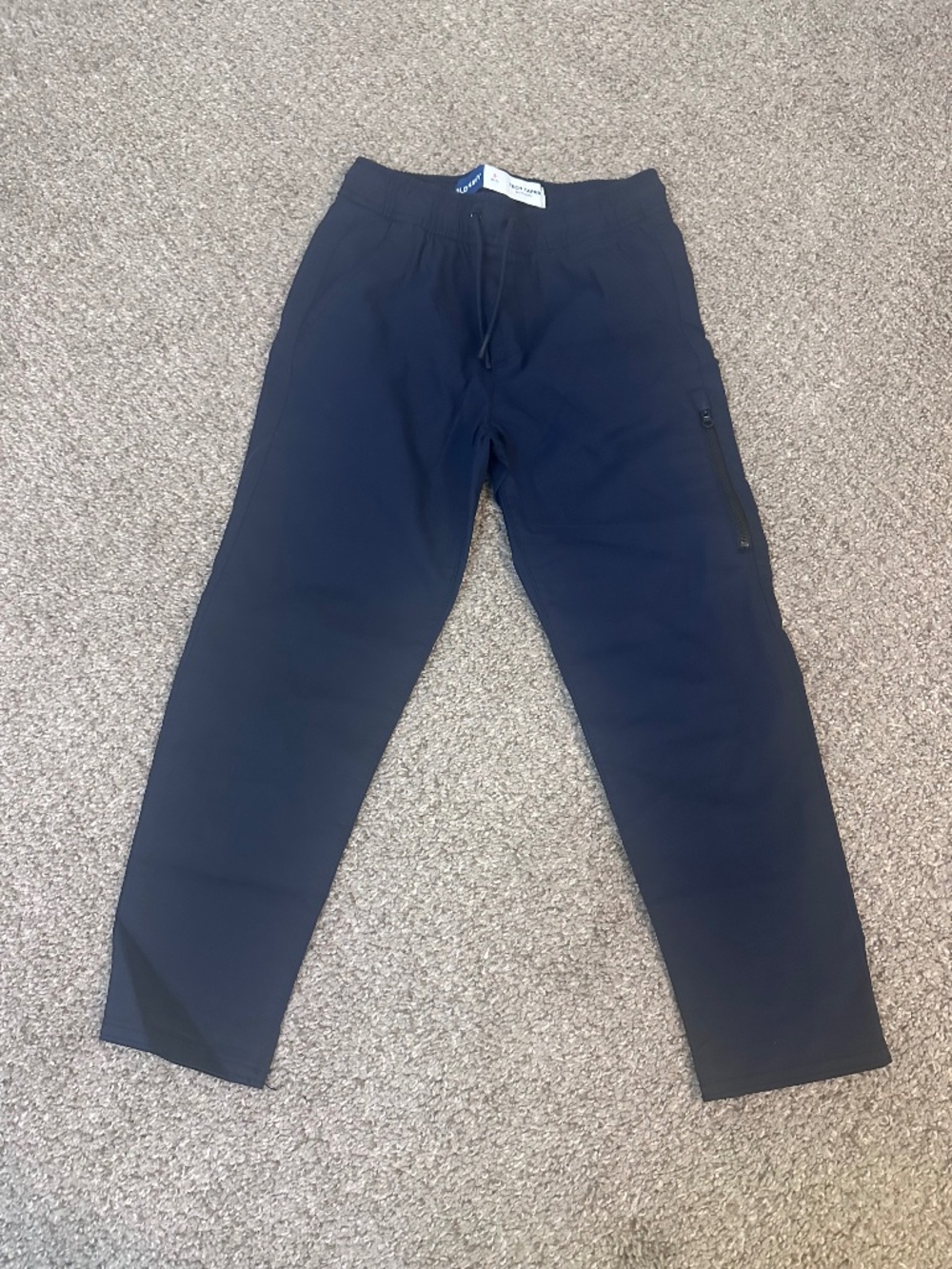 Old Navy Boys Size Small (6-7) Navy Blue Tech Taper Quick Dry Pants